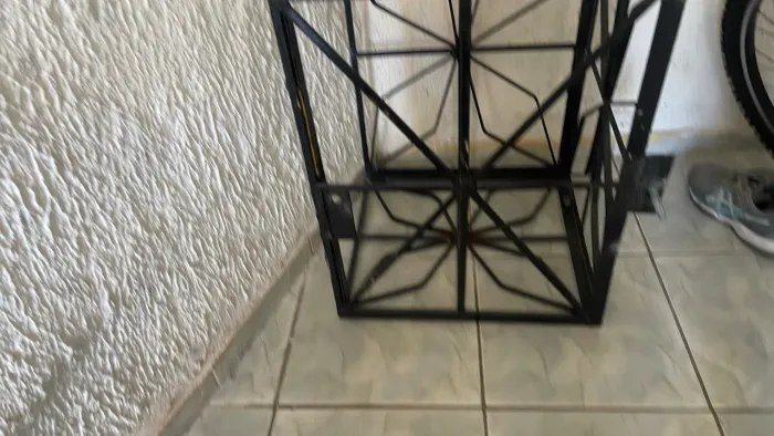 lixeira de ferro já pintada