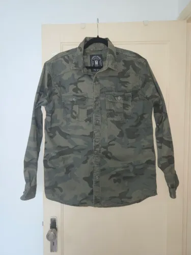 camisa militar em sarja m