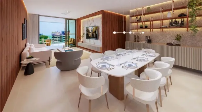 Apartamento alto padrão à venda no Condomínio Arbo Residence na Ponta Verde em Maceió - AL