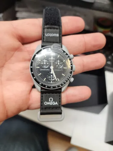 Relógio de pulso Omega x Swatch Bioceramic moonswatch Mission to the Moon