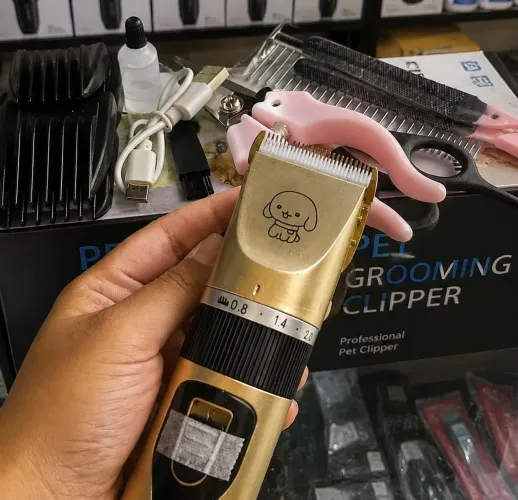 Kit Máquina de Tosa Profissional para Cães e Gatos