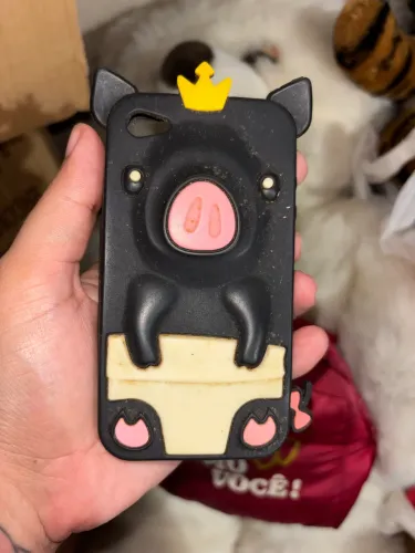 Capinha 3D animal para iPhone 5s de borracha sem defeitos 