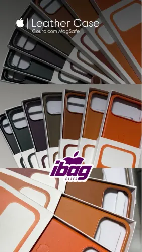 Capa de couro para iPhone 17 Pro Max