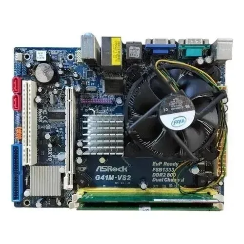 Kit Placa Mãe 775 + Core 2 Duo + 4GB RAM + Teclado Ps2