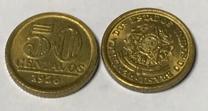 Moeda 50 centavos 1956