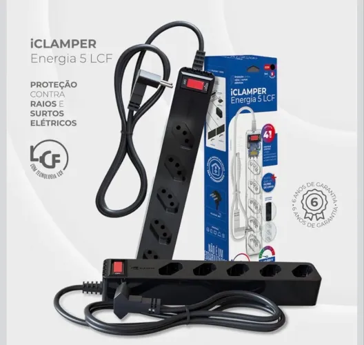 Filtro de Linha iCLAMPER Energia 5 Lacrado + NF + Garantia