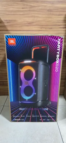 JBL, Caixa de Som, PartyBox 520, 400 W RMS, Com Alça Telescópica e IPX4 [ LACRADA ] <br>