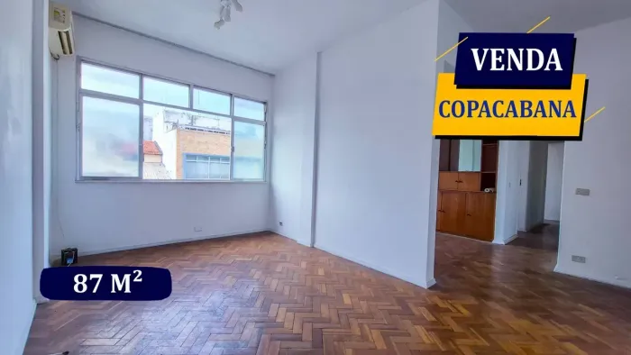 COPACABANA POSTO 6 RUA SOUZA LIMA 87 M² PREÇO PARA REFORMAR ANDAR ALTO 3 QUARTOS 3 BANHEIR