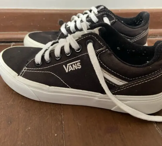 tênis vans seldan preto original tam. 34 original