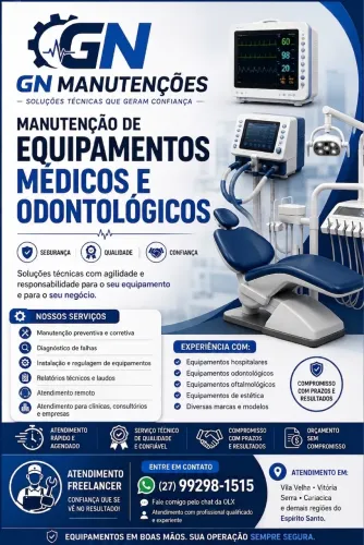 Manutenção em Equipamentos Médicos e Odontológicos