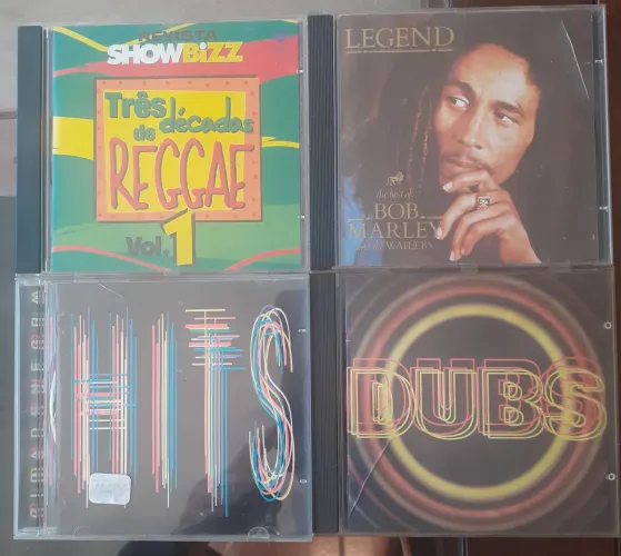 Coleção 4 CDS de Reggae, Bob Marley, Cidade Negra, Três Décadas de Reggae revista showbizz
