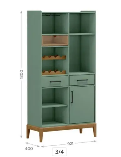 A Cristaleira Adega Decorativa Armie G74 - Lindíssima