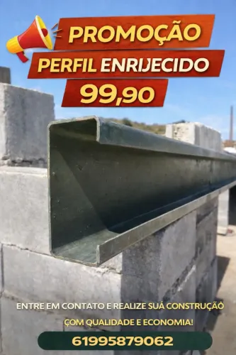 Para telhado perfil 75x40 #14 a vista apenas 99,90