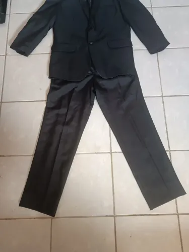 Terno Masculino Completo Preto Nº 40 - Excelente Estado (Paletó + Calça)