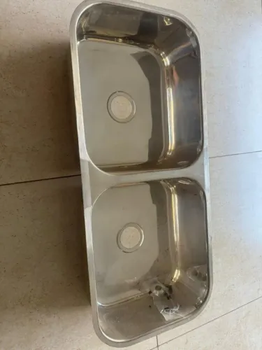 Cuba para Cozinha Dupla de Embutir em Aço Inox
