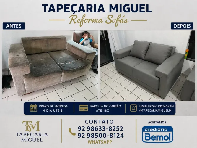 Tapeçaria Miguel - Reforma Sofá 