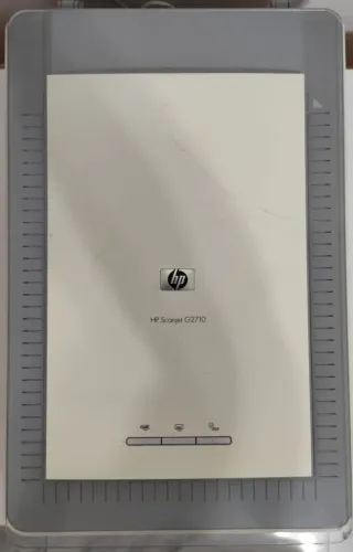 Scanner de Mesa HP Scanjet G2710 - Digitalização de Documentos, Fotos e Negativos