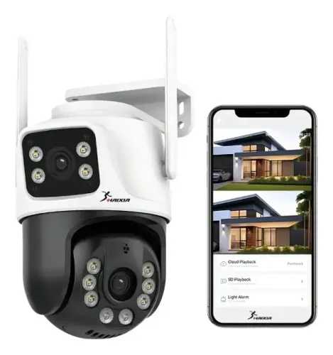 Câmera Segurança A28 App ICSEE Lente Dupla Prova D'água