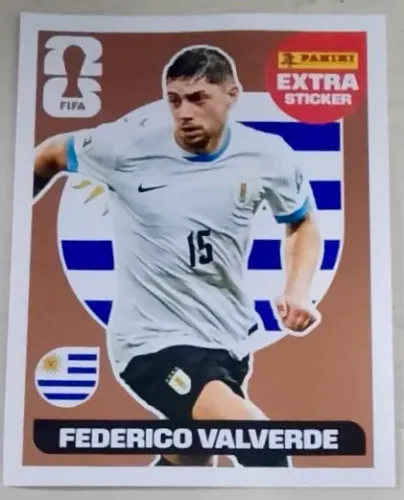 Figurinha Rara Panini Extra Sticker Frederico Valverde Bronze