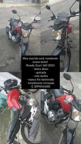 Moto CG start 160 semi nova perfeito estado de conservação
