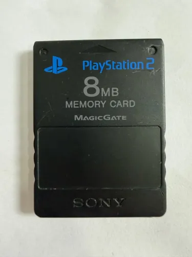 Memory Card Preto Original Ps2 Sony PlayStation
