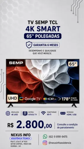 Tv 65 Polegadas SEMP TCL 4K