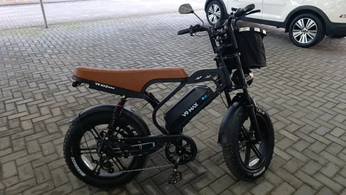 BIKE ELÉTRICA V9 MAX - 1000W | AUTONOMIA DE ATÉ 60 KM | BATERIA REMOVÍVEL