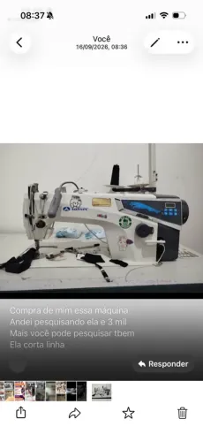 Máquina de costura eletrônica
