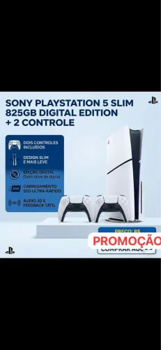 PS5 DIGITAL NOVO LACRADO