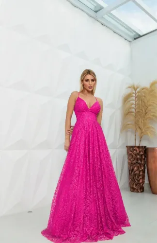 VESTIDO DE FESTA ROSA PINK 