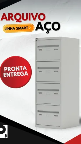 ARMARIO EM AÇO 1,90CM 4 PRAT OU ARQUIVO EM AÇO 4 GAV CADA R$ 1.499,00 AVISTA *