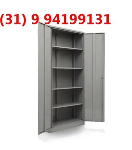 Armário de aço Novo 1,98x90x40 PA90 Com Chave Frete Gratis