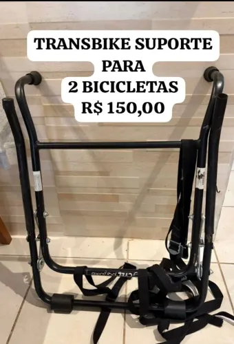 TRANSBIKE SUPORTE PARA 2 BICICLETAS<br>2 BICICLETAS<br>R$ 150,00
