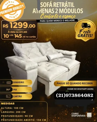 RETRÁTIL COM FRETE GRÁTIS