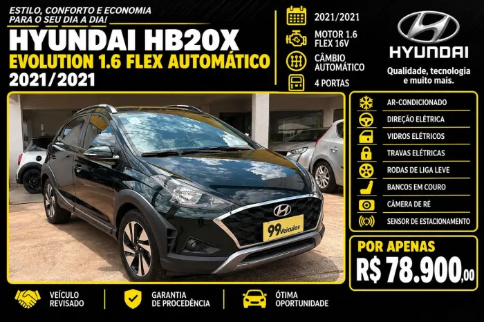 Hyundai HB20X Evolution 1.6 Flex 16V AUT 2021