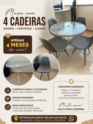 Mesa varanda / área gourmet