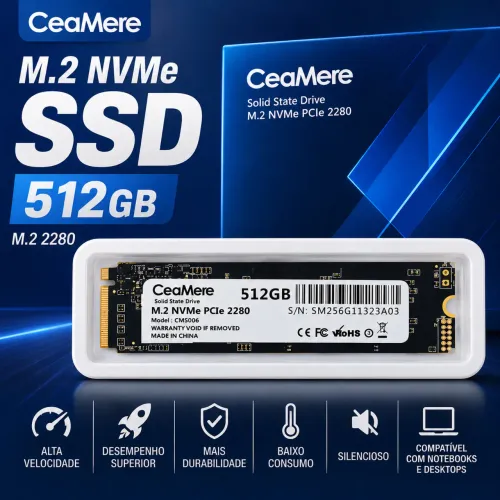 SSD 512Gb CEAMERE (novo)