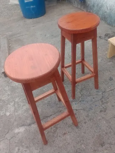 Promoção!Banqueta de bancada de madeira maciça 120,0