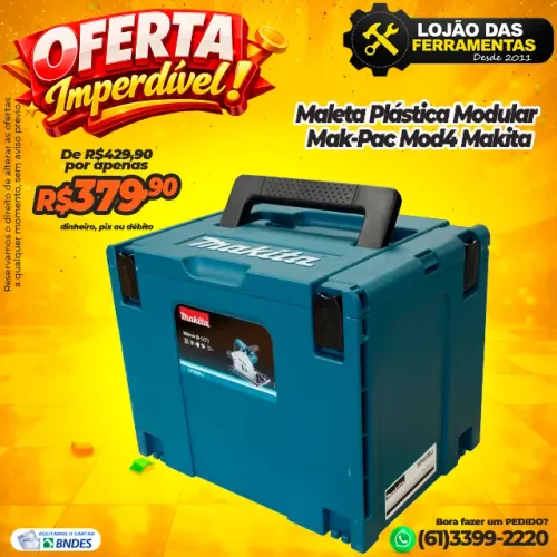 Maleta Plástica Modular Mak-Pac Mod4 Makita