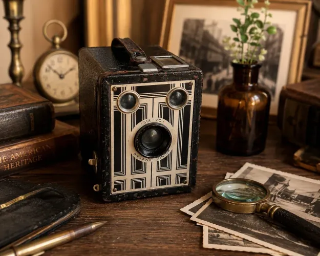 Câmera Fotográfica Antiga Kodak - Década de 30/40