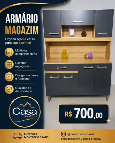 Armário de cozinha magazim