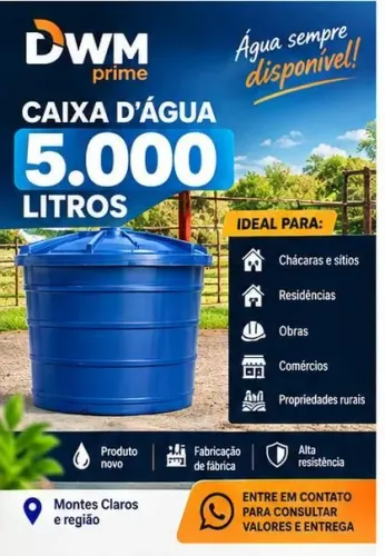 Caixa D?Água 5.000 Litros Nova | Direto da Fabricação
