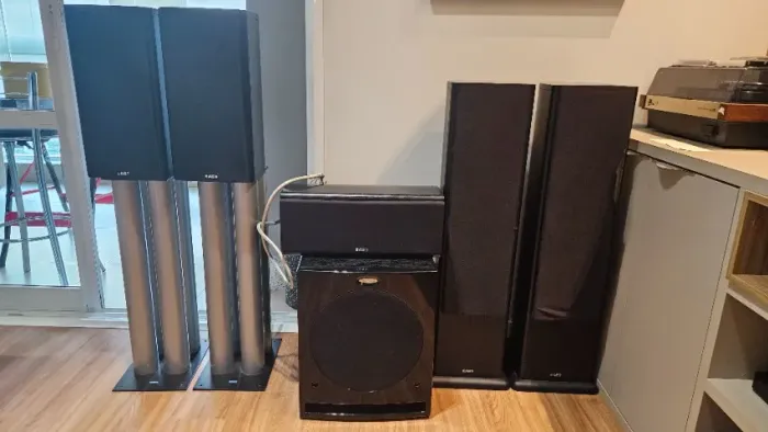 Home Theater High-End 5.1 Completo - Acoustic Energy Aelite + Sub Velodyne 12"