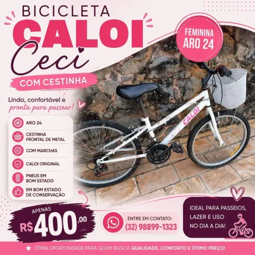 Bicicleta Caloi Ceci Feminina