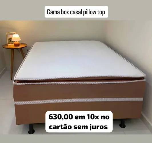 Cama Box casal pillow top