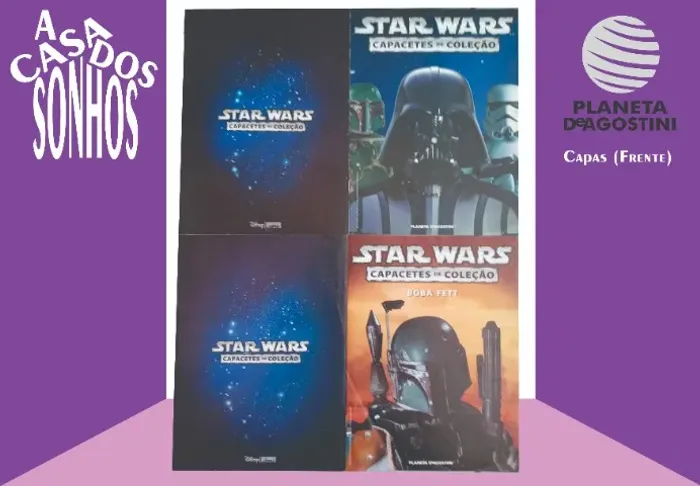 Lote revistas Coleção de Capacetes Star Wars Planeta DeAgostini - 4 revistas