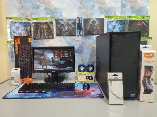 PC GAMER COMPLETO, WINDOWS 10, CORE I3, SSD 120GB, 8GB DE RAM, WI-FI, JOGOS INSTALADOS