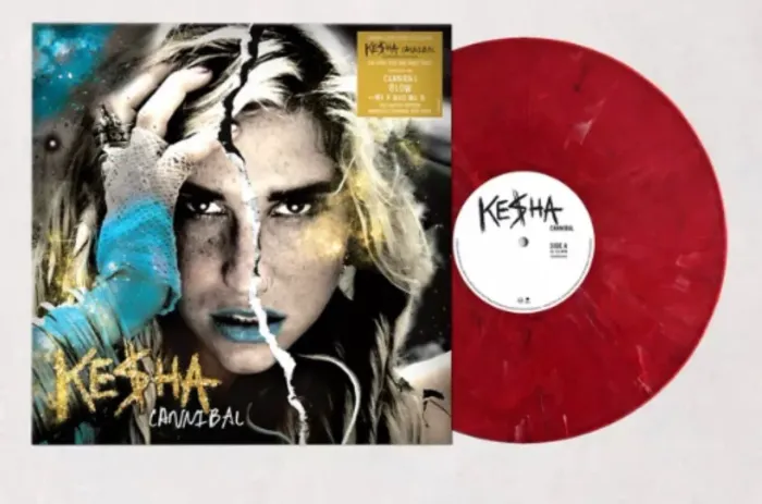 Kesha Ke$ha Autografado Cannibal Disco de Vinil LP Urban Outfitters signed importado