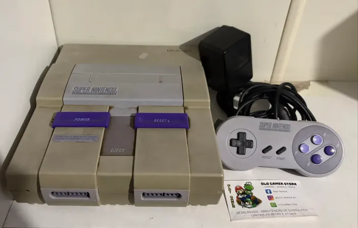 Super nintendo sem cabo av funcionando perfeitamente 
