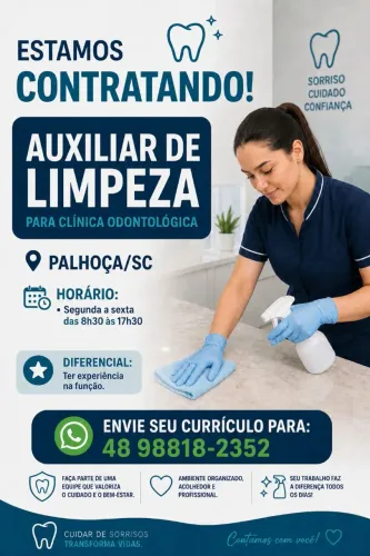 Vaga de Auxiliar de Limpeza